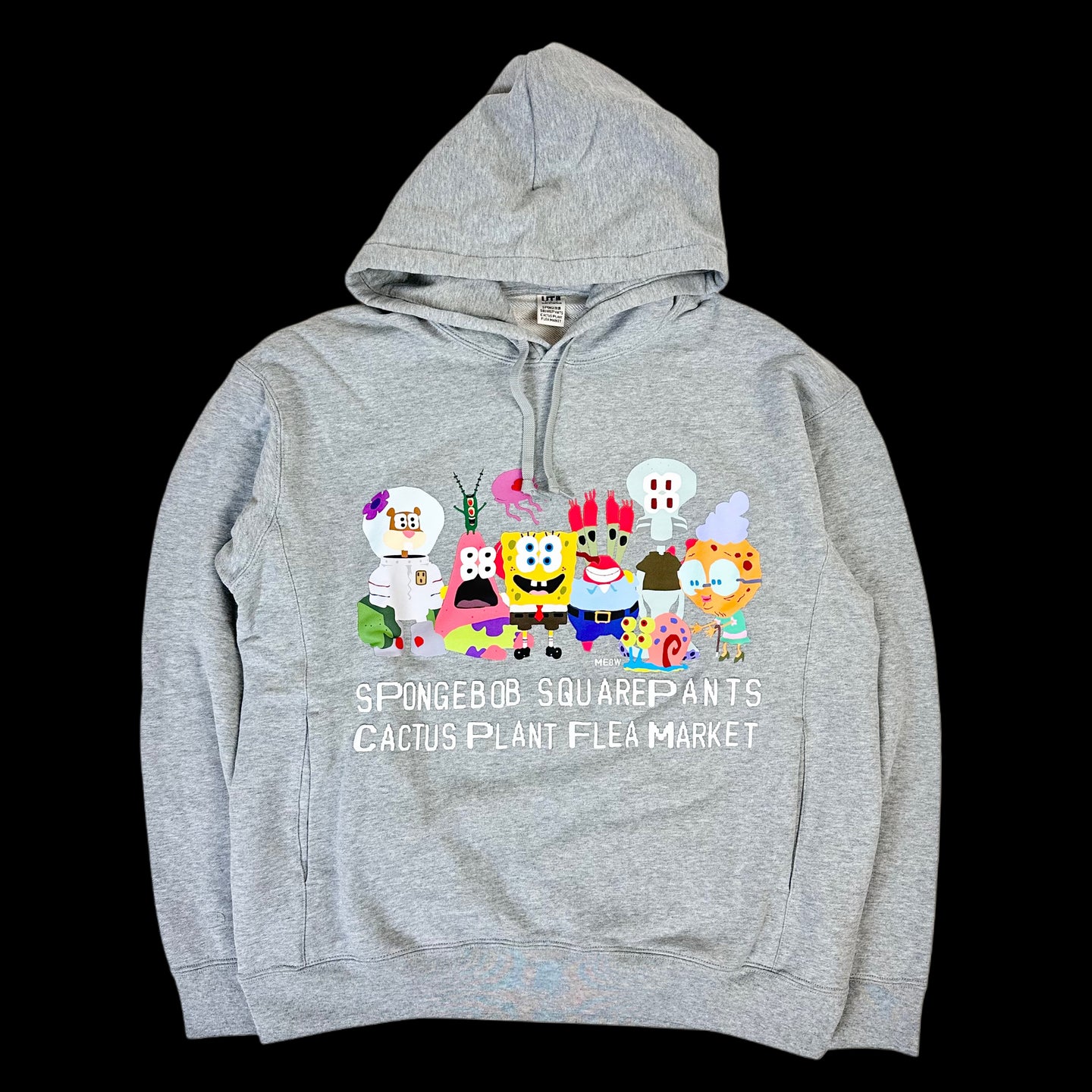 2024 cpfm // spongebob uniqlo gang hoodie grey