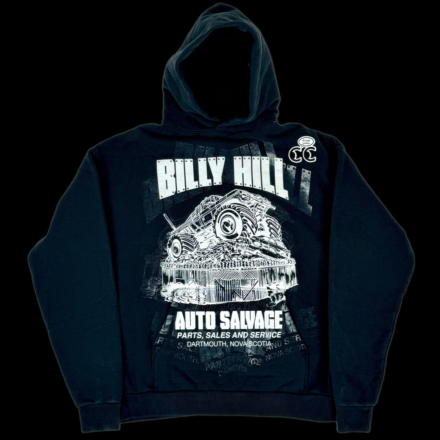 2021 billy hill monster truck triple print hoodie