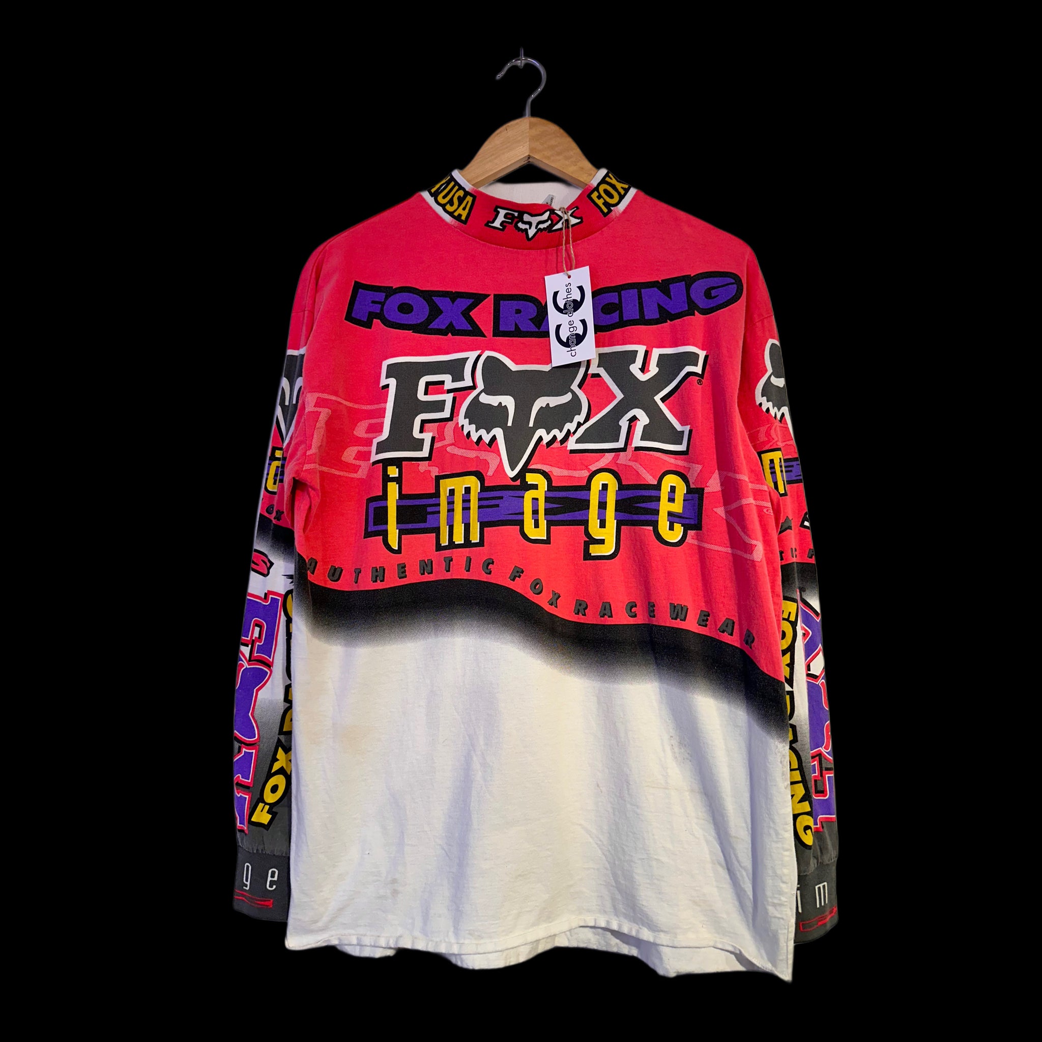 1990s fox image moto top – change clothes