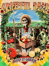 Load image into Gallery viewer, 1998 grateful dead keep it green tie dye liquid blue tee
