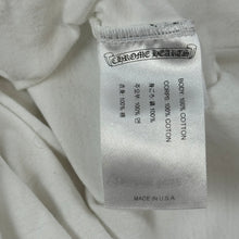 Load image into Gallery viewer, late 2010s chrome hearts single cross arc + neck logo tee
