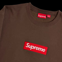Load image into Gallery viewer, 2022 supreme box logo crewneck brown
