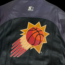 Load image into Gallery viewer, 1990s phoenix suns starter leather jacket
