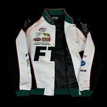 Load image into Gallery viewer, 2023 ftp pit crew racing jacket green white
