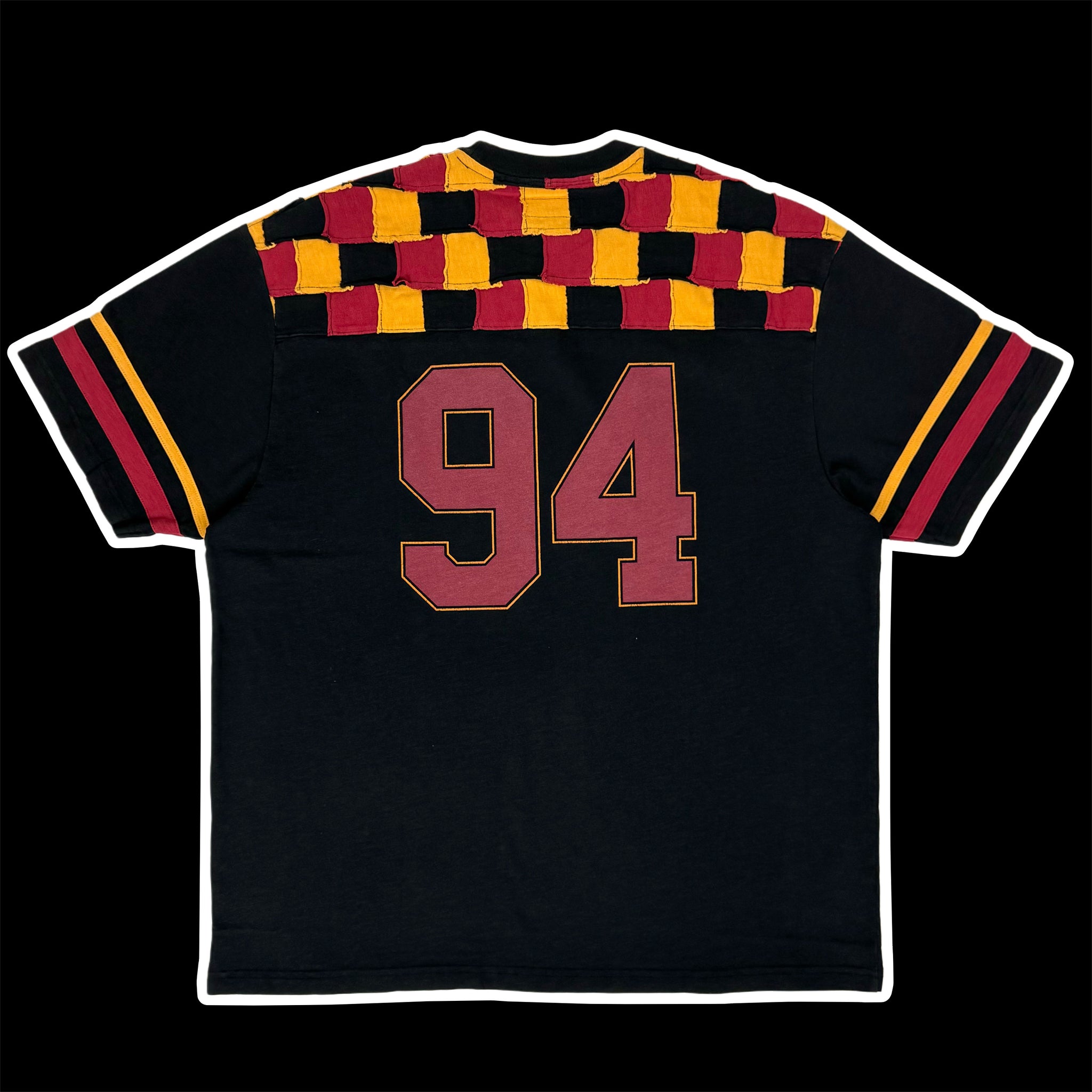 2024 supreme patchwork yoke football top black – change clothes