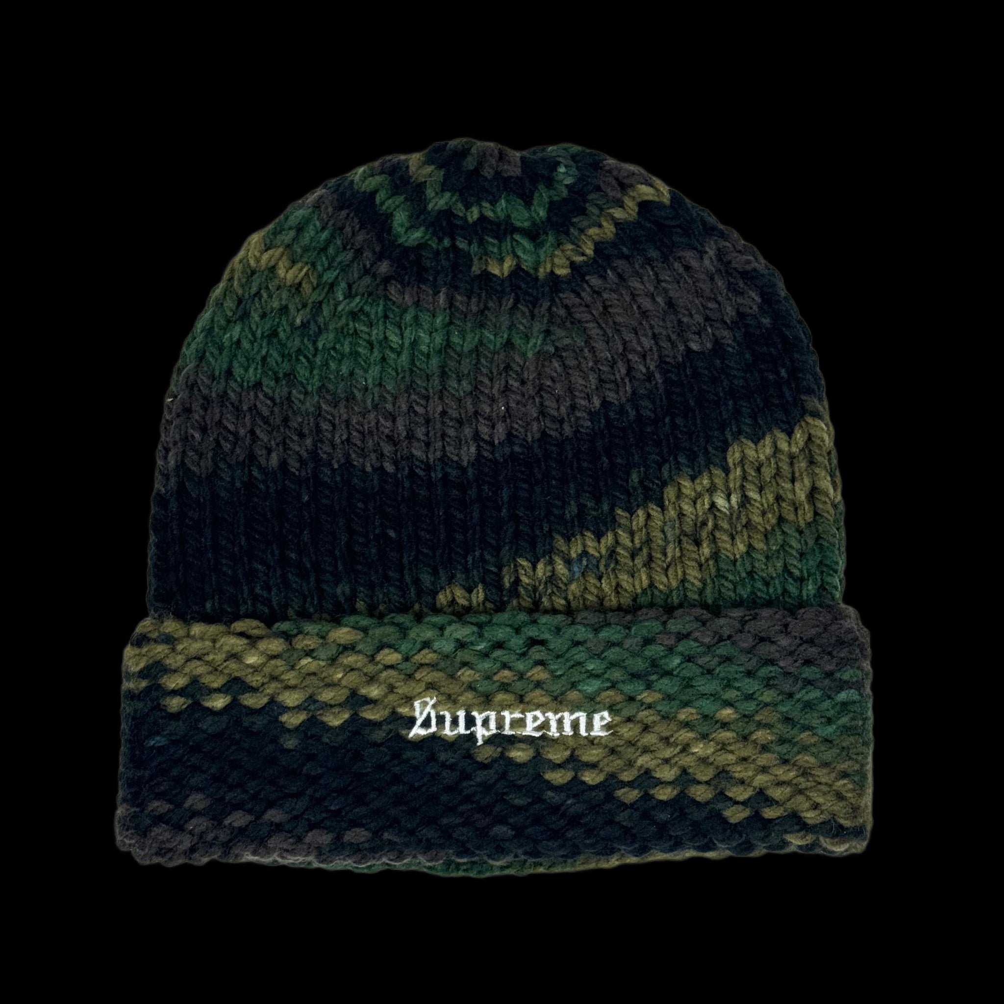 Supreme Gradient Spacedye Beanie Olive（Supreme Gradient