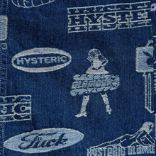 Load image into Gallery viewer, 2000s hysteric glamour vixen girl logos indigo denim pants
