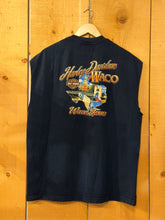 Load image into Gallery viewer, 2012 harley waco texas chopped tee navy
