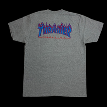 Load image into Gallery viewer, 2015 supreme // thrasher flames logo tee grey
