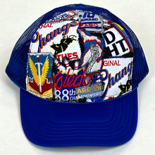 Load image into Gallery viewer, cc buckin patchwork trucker hat by crusty wizard
