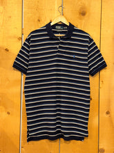 Load image into Gallery viewer, 2000s polo ralph lauren pima blue striped polo
