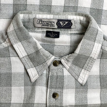 Load image into Gallery viewer, y2k guess white plaid s/s button up
