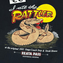 Load image into Gallery viewer, 90s i ate the rattler reata pass scottsdale az tee
