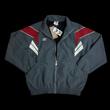 Load image into Gallery viewer, vintage umbro paneled track jacket pants combo suit dark grey
