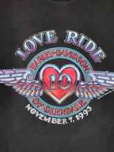 Load image into Gallery viewer, 1993 harley glendale love ride tee
