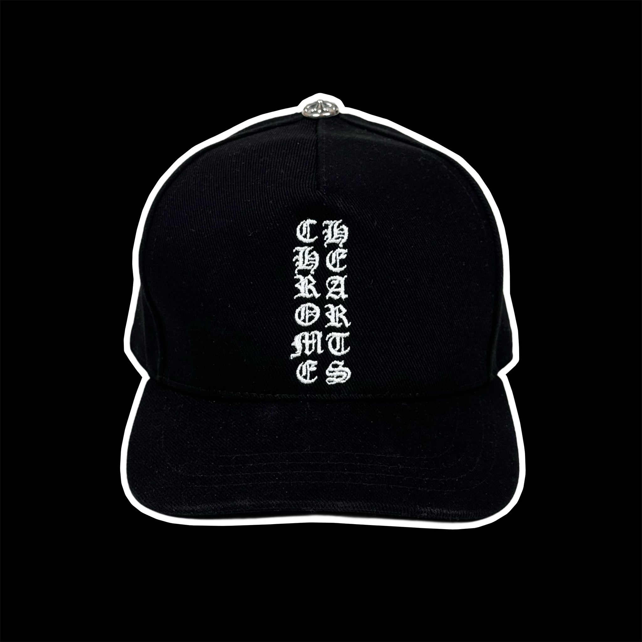 chrome hearts vertical logo hat – change clothes