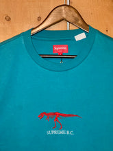 Load image into Gallery viewer, 2022 supreme bc s/s top embroidered t rex teal
