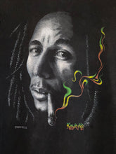 Load image into Gallery viewer, 2007 bob marley kaya man rasta smoke tee
