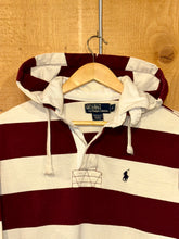 Load image into Gallery viewer, vintage polo ralph lauren striped hooded rugby
