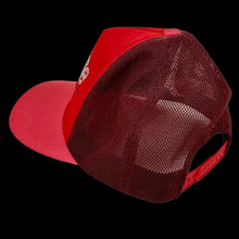 Load image into Gallery viewer, 2006 bape sta logo swarovski trucker hat red
