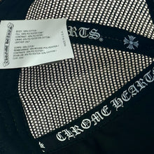 Load image into Gallery viewer, chrome hearts pony hair triple cross trucker hat black
