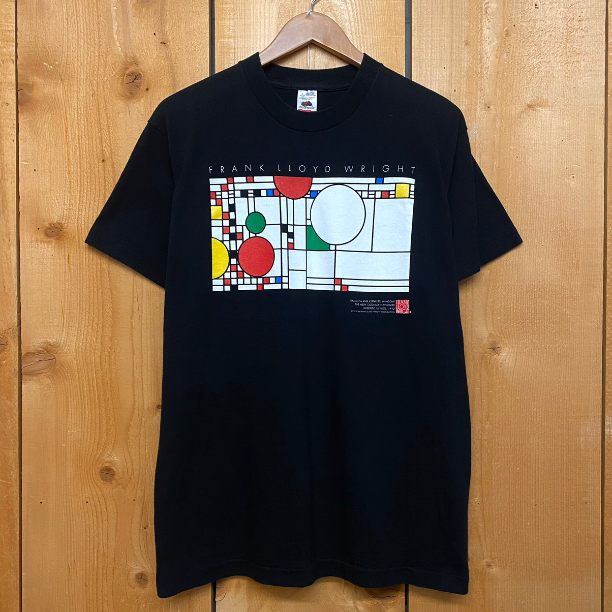 1993 frank lloyd wright balloons confetti window tee