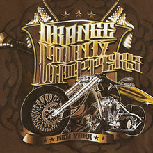 Load image into Gallery viewer, vintage orange county choppers zip up hoodie brown
