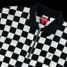 Load image into Gallery viewer, 2022 supreme checkerboard zip polo
