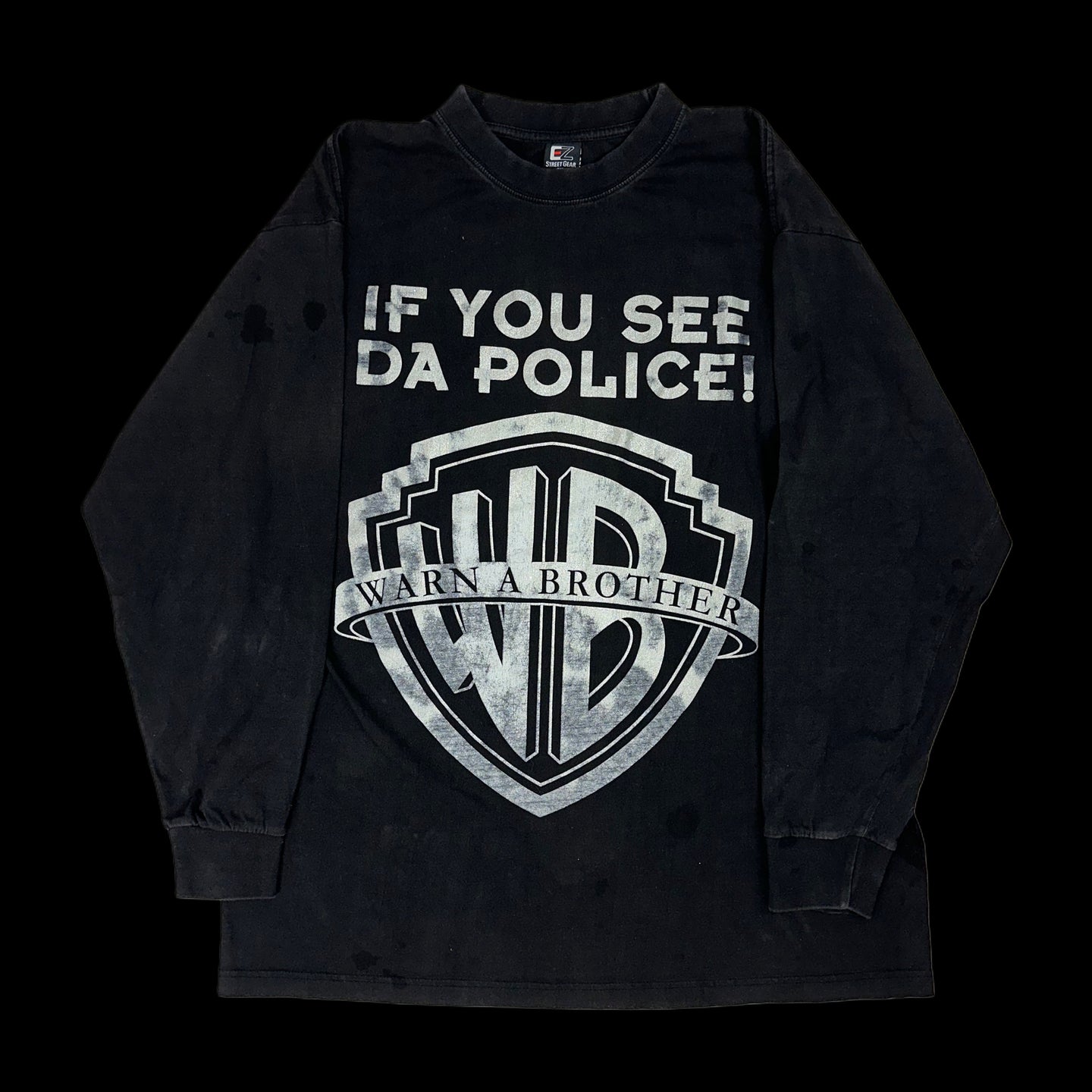 2000s warn a brother glitter print l/s