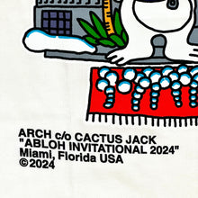 Load image into Gallery viewer, 2024 cactus jack abloh invitational miami tee
