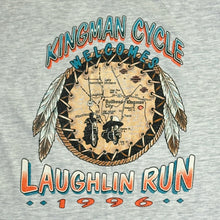 Load image into Gallery viewer, 1996 kingman cycle laughlin run tee
