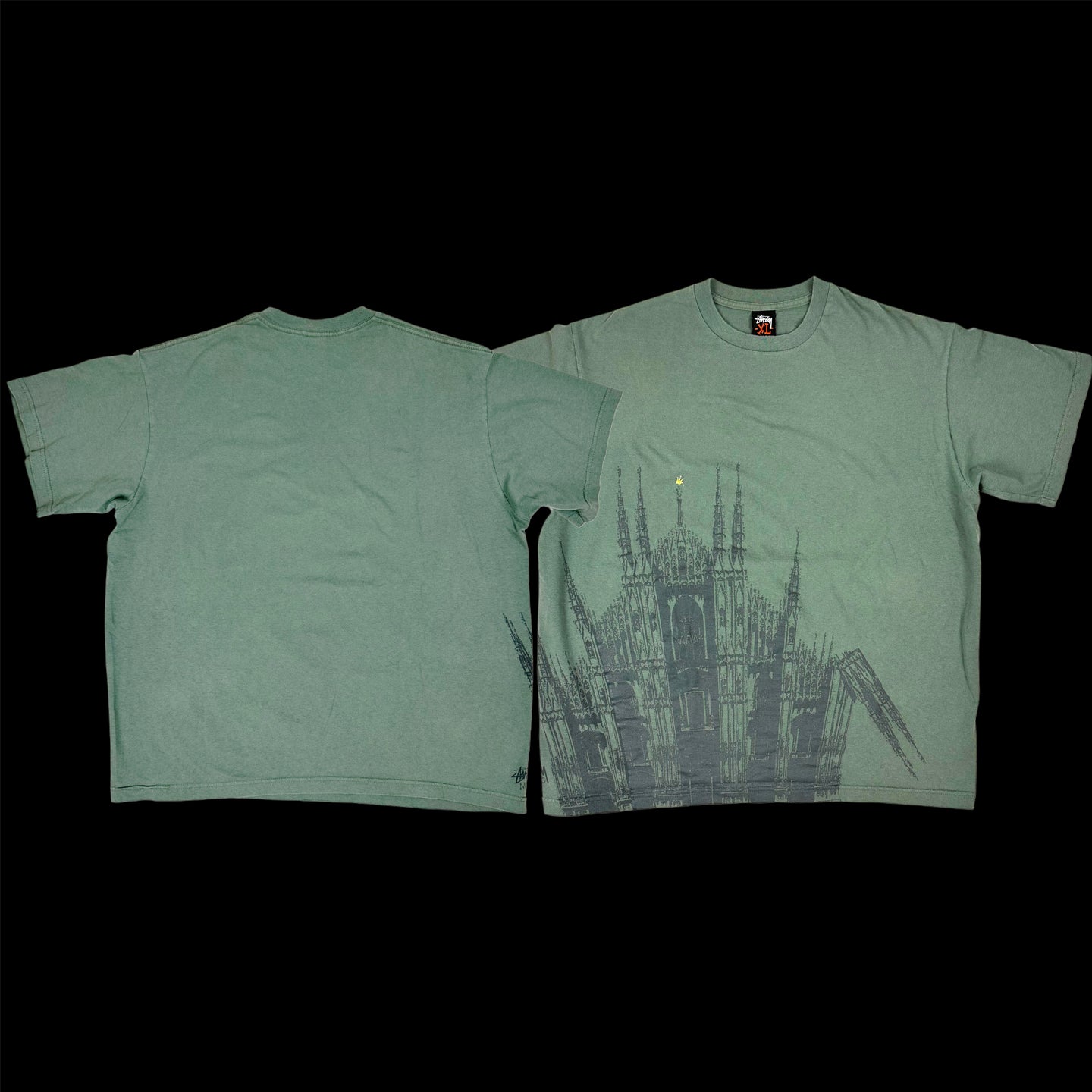 2000s stussy milan palace tee