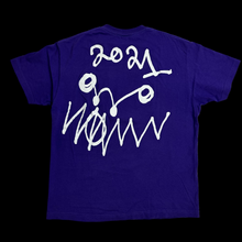 Load image into Gallery viewer, 2021 asspizza triple box logo tee purple
