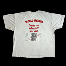 Load image into Gallery viewer, 90s mcdonalds world mctour radio tee
