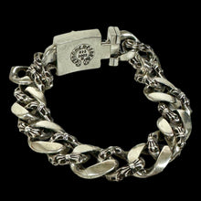 Load image into Gallery viewer, chrome hearts fancy link box ID bracelet sz 8
