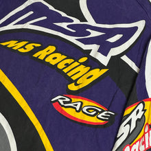 Load image into Gallery viewer, 90s ms racing moto cross top purple yellow
