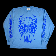 Load image into Gallery viewer, warren lotas tribal hazard l/s tee electric blue
