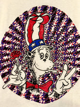 Load image into Gallery viewer, 90s grateful dead cat in the hat uncle sam tee
