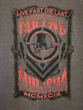 Load image into Gallery viewer, 2000s metal mulisha live fast die last tee
