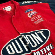 Load image into Gallery viewer, 2000s nascar dupont flame sleeves jacket
