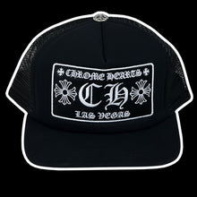 Load image into Gallery viewer, chrome hearts las vegas exclusive trucker hat black
