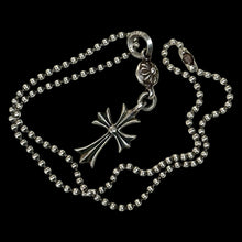 Load image into Gallery viewer, chrome hearts tiny cross + ball pendant
