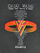Load image into Gallery viewer, 90s van halen cabo wabo lyrics tee
