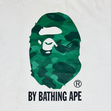 Load image into Gallery viewer, 2010s bape green camo ape head tee
