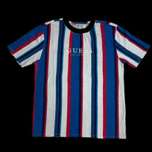 Load image into Gallery viewer, guess los angeles vert stripe embroidered tee

