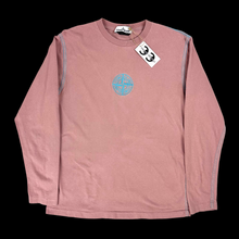 Load image into Gallery viewer, stone island contrast stitch embroidered logo l/s
