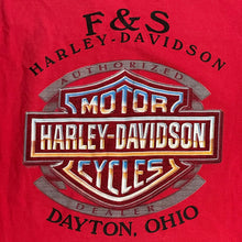 Load image into Gallery viewer, 2003 harley tribal dayton ohio tee red
