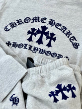 Load image into Gallery viewer, chrome hearts felt triple cross womens set grey
