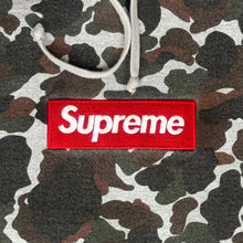 Load image into Gallery viewer, 2012 supreme box logo hoodie duck camo
