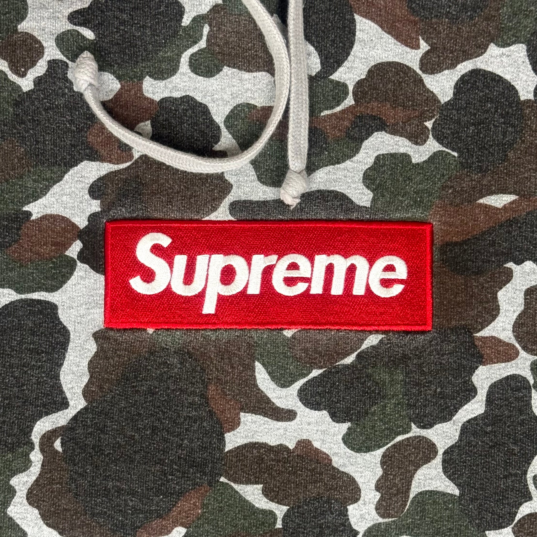 Supreme box logo pullover red camo online